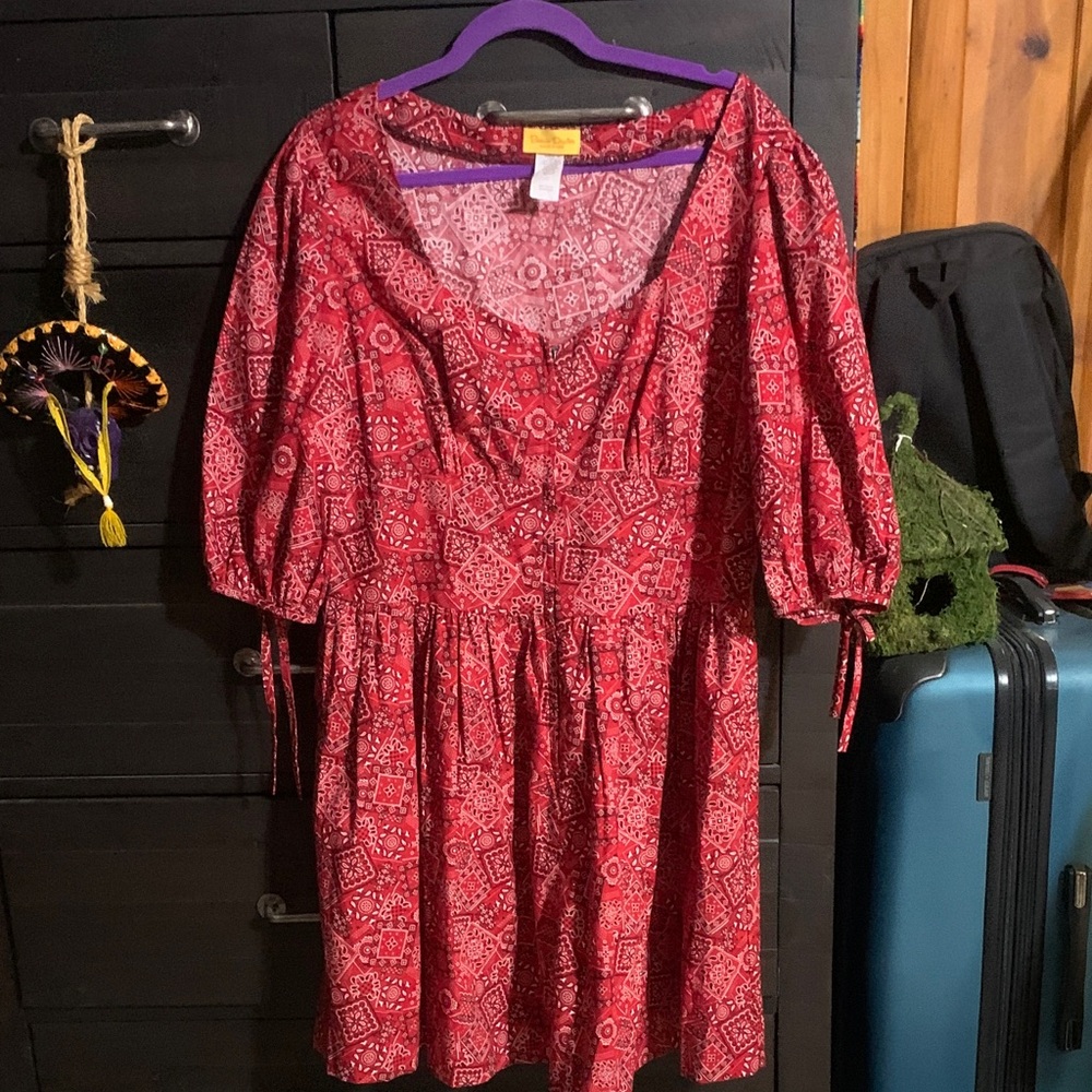 Bernie Dexter Red Bandana Dress! #NWOT